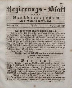 Nr. 25 : 21. August 1847