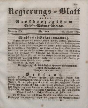 Nr. 25 : 21. August 1847