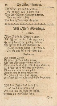 Am Oster-Montage