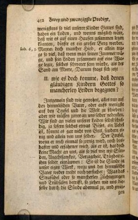 452-456, II. wie es doch komme, daß denen glaeubigen ...
