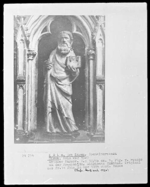 Hochaltarmensa, Vorderseite, 1. Figur von rechts: Simon