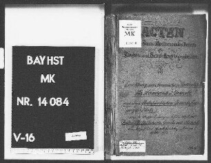 Errichtung einer bayer. Zentralstelle für Handwerk und Gewerbe und eines unterfränkischen Gewerbeförderungsinstituts, ab 1907: "Zentralstelle für Industrie, Gewerbe und Handel"