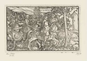 Ulizes, aus: "OFFICIA M.T.C. EJn Bůch So Marcus Tullius Cicero der Römer zu seynem Sun Marco von den Tugentsamen Ämptern [...]", Augsburg 1545