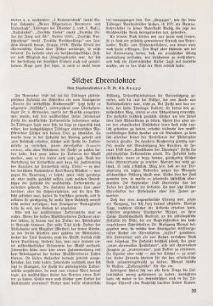 39-40 Silcher Ehrendoktor