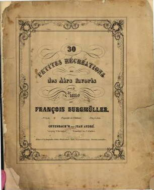 30 petites récréations sur des airs favoris : pour le piano