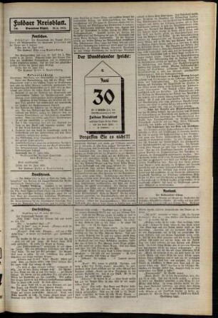 Zweite Ausgabe vom Montag, den 30. Juni 1913.