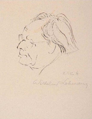 Bildnis von Wilhelm Lehmann (1882-1968)
