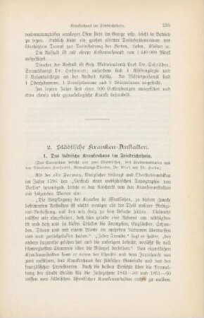 2. Städtische Kranken-Anstalten