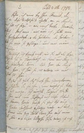 Nr.1: Lübeck, 3.[12].1783