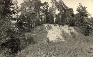 Schlucht bei Bühlow bei Spremberg : Nasyp a doł w Běłej pola Grodka