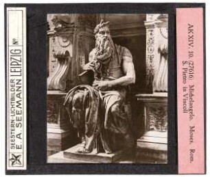 Michelangelo: Moses, Rom, San Pietro in Vincoli (Reihe AK XIV, Nr. 10, Seestern-Nr. 27616)