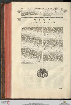 Vita Martini papae III