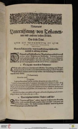 Der erste Titul
