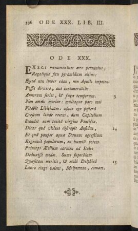 396-404, Ode XXX.; Remarques; Notes