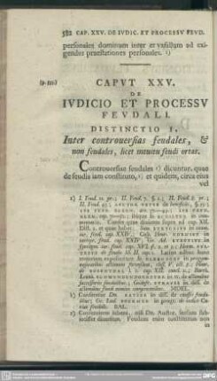 Caput XXV. De Iudicio Et Processu Feudali