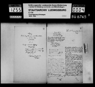 Schuldenwesen der Teilgemeinde Reichenbach, Gemeindebezirk Dewangen