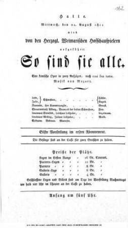 So sind sie alle