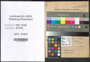 Entnazifizierung Anton Jahn , geb. 04.06.1896 (Kaufmann)