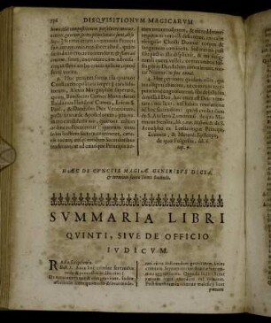 Liber V. De Officio Iudicum Confessariorum Contra Maleficos [...]