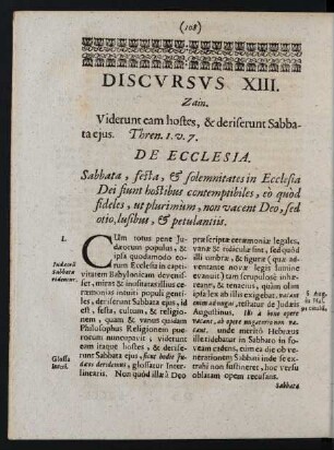 Discursus XIII. Zain.