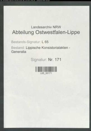 Suspendierung und Entfernung von Pastoren aus dem Amt in den lippe-brakeschen Ämtern: Untersuchung gegen Pastor Johann Stephani zu Hillentrup wegen Zauberei