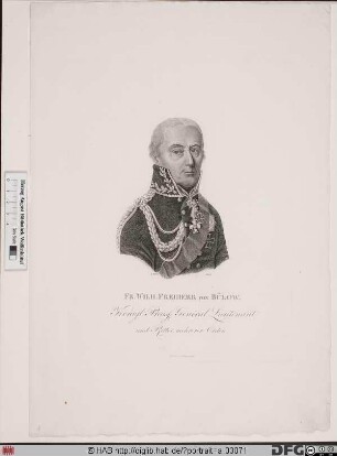 Bildnis Friedrich Wilhelm Bülow (von Dennewitz) (1814 Graf)