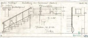 Fischer, Theodor; München; Haus Milker - Terassenbrüstung (Ansicht, Details)