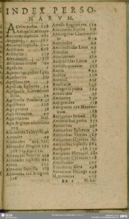 Index Personarum