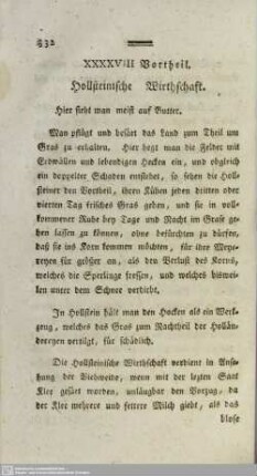 XXXXVIII Vortheil. Hollsteinische Wirthschaft