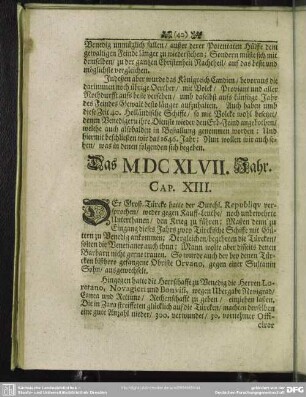 Das MDCXLVII. Jahr