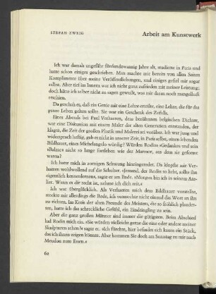 Arbeit am Kunstwerk