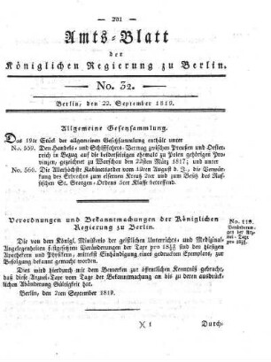No. 32, 22. September 1819