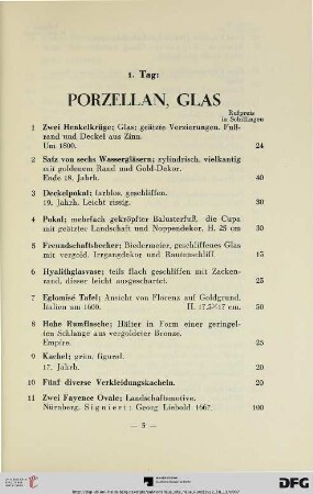 1. Tag (Nr. 1-191)