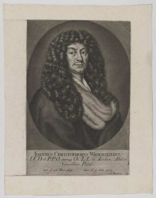 Bildnis des Ioannes Christophorvs Wagenseilivs