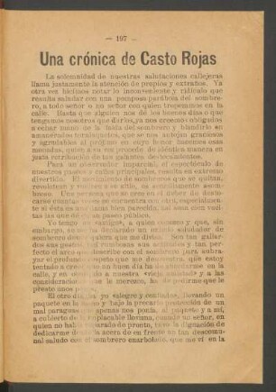 Una crónica