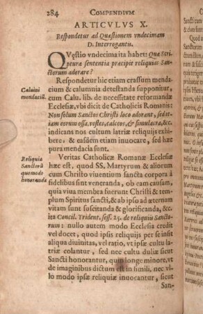 Articvlvs X. Respondetur ad Quaestionem vndecimam D. Interrogantis.