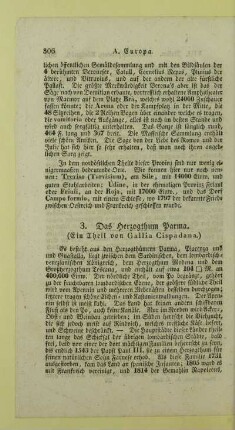 3. Das Herzogthum Parma. (Ein Theil von Gallia Cispadana.)