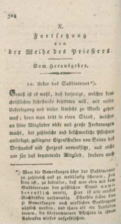 308-371 Die Weihe des Priesters : Fortsetzung
