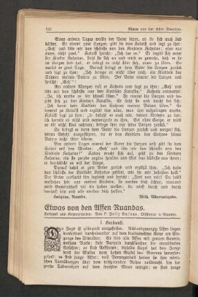 Etwas von den Affen Ruandas