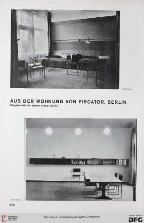 Aus der Wohnung von Piscator, Berlin