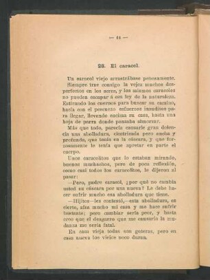 28. El caracol.