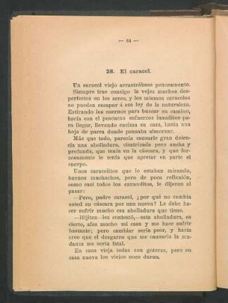 28. El caracol.
