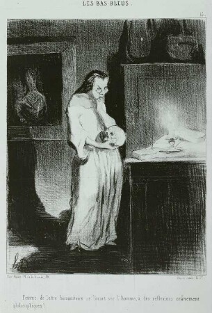 Die humanistische Schriftstellerin (Femme de lettre humanitaire se livrant sur l'homme ...)