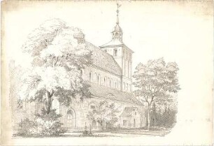 Thiersch, August ; Reiseskizzen - Kirche (Perspektive)