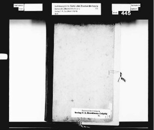 Unterlagen des Friedrich Brockhaus