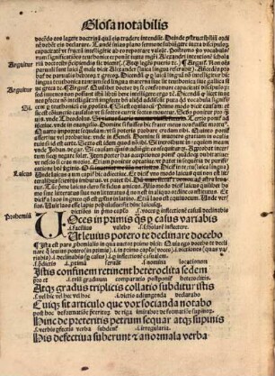 ... pars doctrinalis Alexandri cum sententijs : notabilibus et vocabuloru[m] lucida expositione: no[n]nullis annexis argumentis cum eoru[n]dem replicis: ad nouellor[um] in gra[m]matica incipientu[m] profectum ..., 1