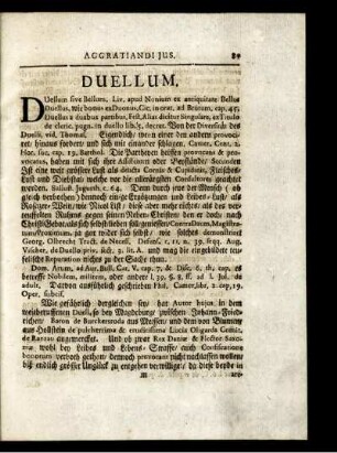 Duellum. - Homicidium.