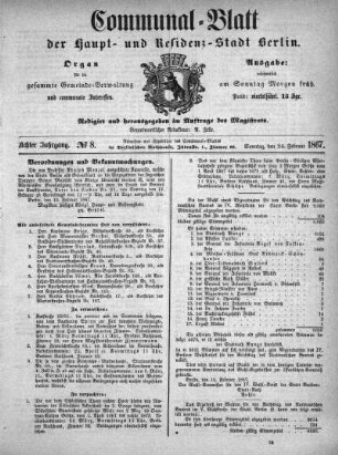 1867,8: No. 8, 24. Februar 1867