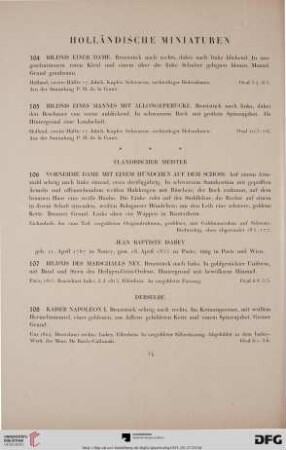 Holländische Miniaturen (Nr. 104-148)