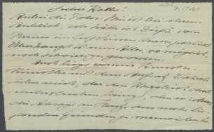 Brief von Richard Scheibe an Georg Kolbe
